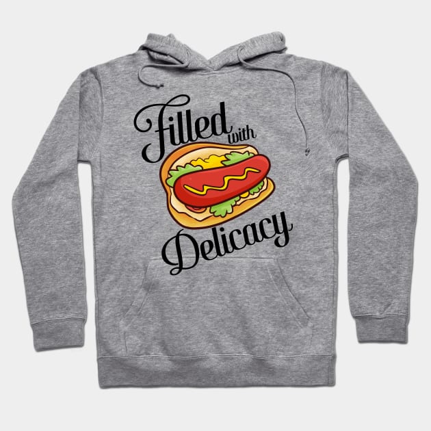 Filled with Delicacy Hoodie by Jocularity Art